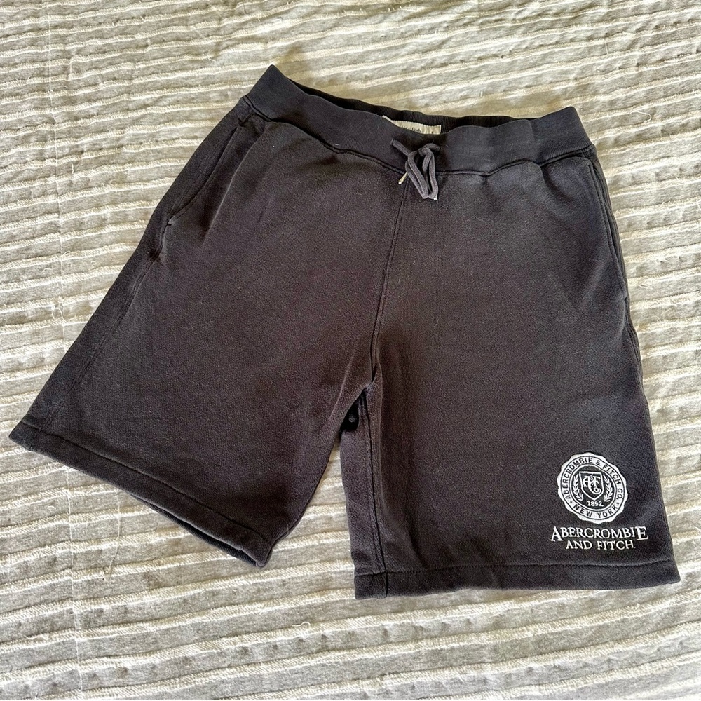 Abercrombie & Fitch Soft A&F Fleece Sweat Shorts Men’s Small Black